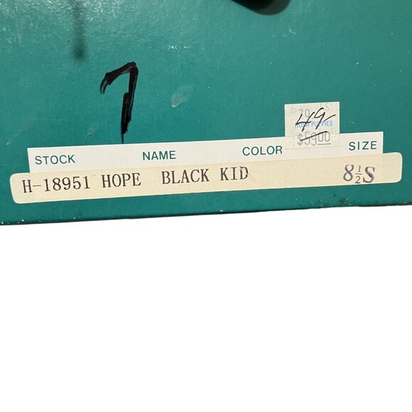 Ros Hommerson Hope Black Kid Leather Mary Jane Heels Size 8.5S Comes in Box - Picture 5 of 8